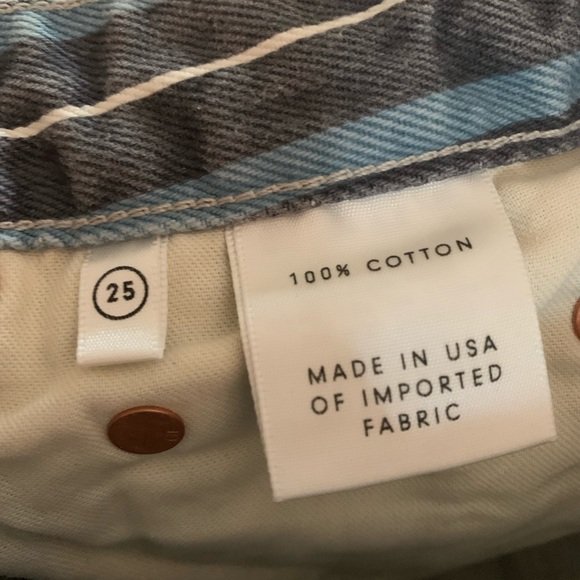 GRLFRND Cindy High Rise Cut Off Short Taffy Stripe Revolve 25 - Picture 5 of 6